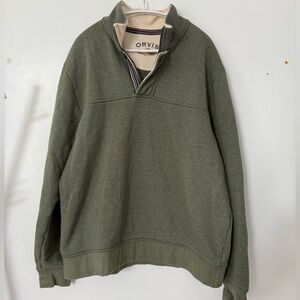 Orvis Men's Olive Quarter Zip